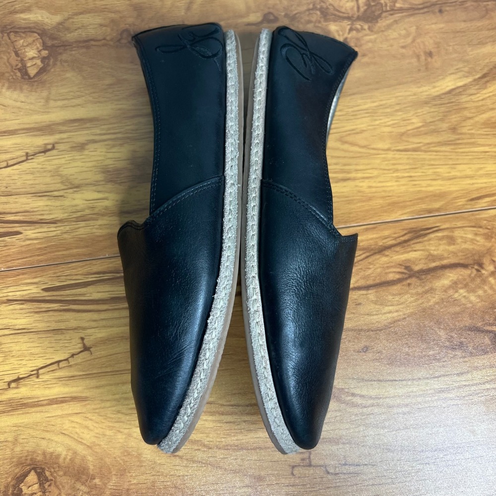 Sam Edelman Everie Black Leather Loafers Flats Women Size 7M Slip On Shoes - Picture 8 of 10